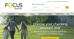 Desktop Screenshot of focusbank.com