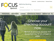 Tablet Screenshot of focusbank.com